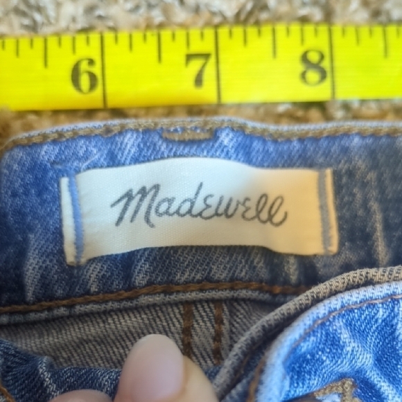 Madewell womens medium blue high rise classic straight jean - Picture 9 of 16